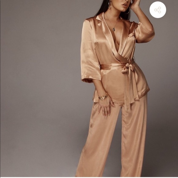 ❗️ISO JLUXLABEL HAZELNUT ANNE SILK PANTS SMALL❗️ - Picture 2 of 5